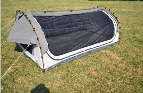 Canvas Famliy 2 Man Swag Tent, YKK Zipper Swag Bag Namiot z drążkiem aluminiowym