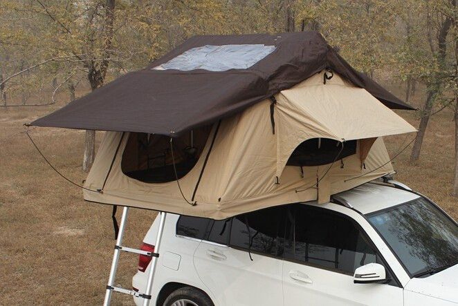 Namiot dachowy Easy On 4x4 z blatem ze stali nierdzewnej Materiał dla 2 osób